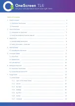 Предварительный просмотр 2 страницы OneScreen TL6 Hardware Manual