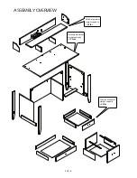 Предварительный просмотр 2 страницы Onespace Executive Desk with Hutch and USB, Charger Hub Assembly Instructions Manual