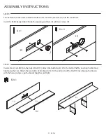 Предварительный просмотр 11 страницы Onespace Executive Desk with Hutch and USB, Charger Hub Assembly Instructions Manual