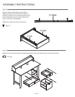 Предварительный просмотр 15 страницы Onespace Executive Desk with Hutch and USB, Charger Hub Assembly Instructions Manual