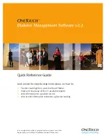 Preview for 1 page of OneTouch Diabetes Management Software v2.2 Quick Reference Manual