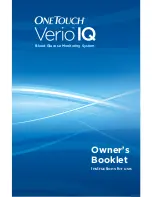 OneTouch Verio IQ Owner'S Booklet preview