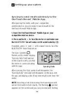 Preview for 36 page of OneTouch VerioFlex Owner'S Booklet