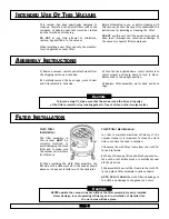 Preview for 4 page of Onfloor DYNAVAC DYN-812D Safety, Operation & Maintenance Manual