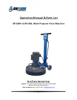 Onfloor OF20SH Operations Manual & Parts List предпросмотр