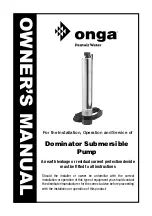 onga Dominator 11557 Owner'S Manual preview