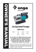 onga JMM100 Owner'S Manual preview