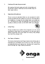 Preview for 3 page of onga JMM100 Owner'S Manual