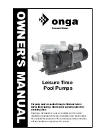 onga LTP1100 Owner'S Manual preview