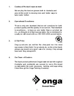 Preview for 3 page of onga SMH35 Owner'S Manual