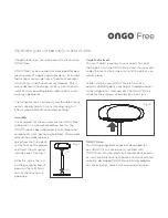 Предварительный просмотр 1 страницы Ongo FREE Operating And Assembly Instructions