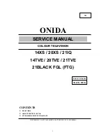 Preview for 1 page of Onida 14XS Service Manual