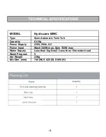 Предварительный просмотр 10 страницы Onida HYDROCARE 60NC User Manual