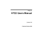 Preview for 1 page of Onity HT22 User Manual