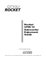 Preview for 1 page of Onix Rocket UFW-12 Enjoyment Manual