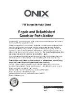 Preview for 12 page of Onix AT-03FM Instruction Manual