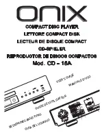 Onix CD - 15A User Manual preview