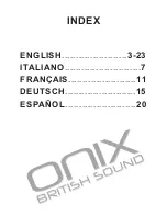 Preview for 2 page of Onix CD - 15A User Manual