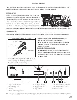 Предварительный просмотр 3 страницы Onix CD - 15A User Manual