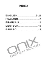 Preview for 2 page of Onix CD - 25 User Manual