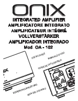 Preview for 1 page of Onix OA-102 User Manual