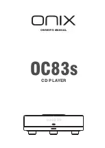 Onix OC83s Owner'S Manual preview