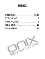 Preview for 2 page of Onix PH-15 User Manual