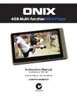 Предварительный просмотр 1 страницы Onix PMP-7200 Instruction Manual