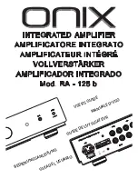 Предварительный просмотр 1 страницы Onix RA -125b User Manual