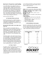 Preview for 12 page of Onix Rocket UFW-12 Enjoyment Manual