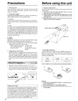 Предварительный просмотр 4 страницы Onkyo 200P6 Instruction Manual