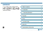 Preview for 1 page of Onkyo 247414 Instruction Manual