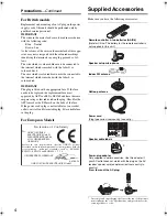 Preview for 4 page of Onkyo 29400021 Instruction Manual