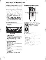 Предварительный просмотр 74 страницы Onkyo 29400021 Instruction Manual