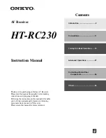 Preview for 1 page of Onkyo 29400468 Instruction Manual