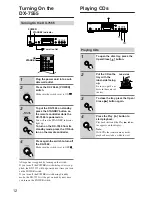 Предварительный просмотр 12 страницы Onkyo 7555 - DX CD / MP3 Player Instruction Manual