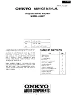 Onkyo A-8087 Service Manual preview