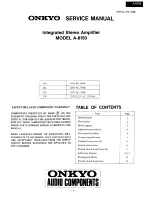 Onkyo A-8150 Service Manual preview