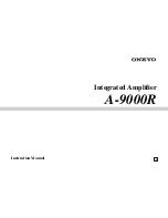 Onkyo A-9000R Instruction Manual preview