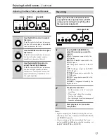 Предварительный просмотр 17 страницы Onkyo A-9377 Instruction Manual