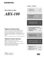 Onkyo ABX-100 (French) Manuel D'Instructions preview