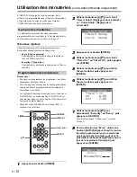 Предварительный просмотр 12 страницы Onkyo ABX-100 (French) Manuel D'Instructions