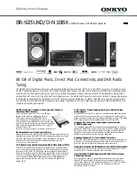 Preview for 1 page of Onkyo BR-925UKD Specifications