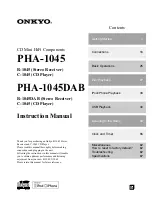 Preview for 1 page of Onkyo C-1045 Instruction Manual