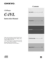 Preview for 1 page of Onkyo C-1VL Instruction Manual