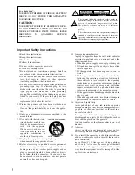 Предварительный просмотр 2 страницы Onkyo C-1VL Instruction Manual