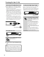 Preview for 12 page of Onkyo C-1VL Instruction Manual