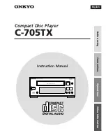 Предварительный просмотр 1 страницы Onkyo C-705TX Instruction Manual