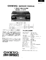 Onkyo C-M70 Service Manual preview