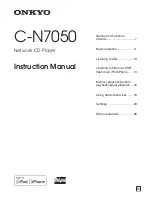 Preview for 1 page of Onkyo C-N7050 Instruction Manual